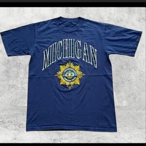 Vintage 90s Michigan State Spartans MSU T-Shirt Medium Single Stitch Grey Tee